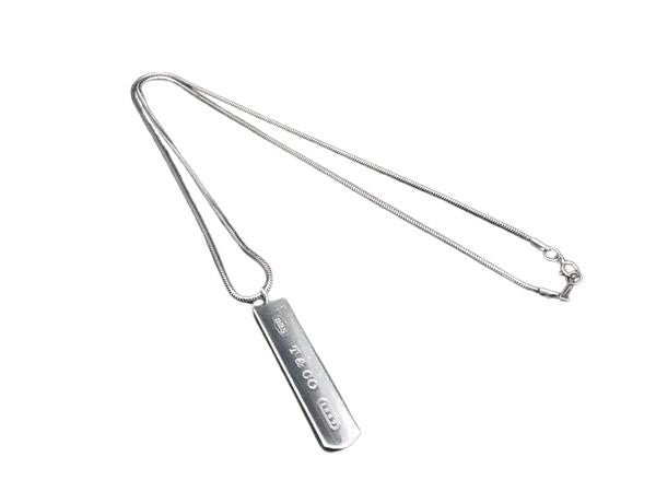TIFFANY＆Co ティファニー ネックレス 1837 ナローバー シルバー系 SV925 ユニセックス 美品