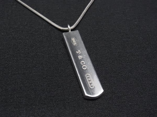 TIFFANY＆Co ティファニー ネックレス 1837 ナローバー シルバー系 SV925 ユニセックス 美品