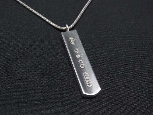 TIFFANY＆Co ティファニー ネックレス 1837 ナローバー シルバー系 SV925 ユニセックス 美品