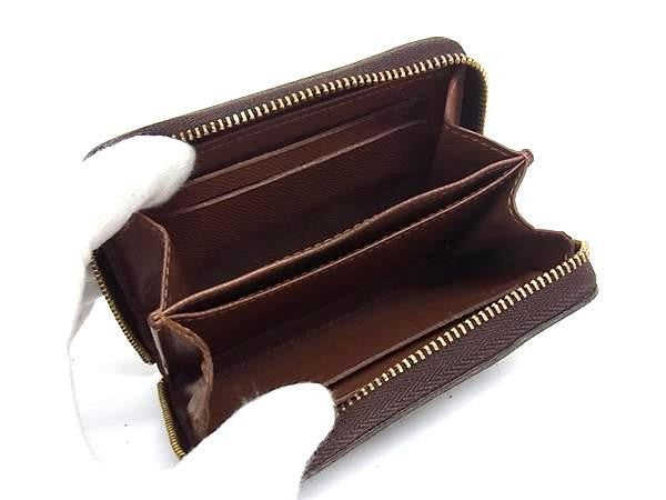 LOUIS VUITTON ルイヴィトン コインケース モノグラム ジッピー コインパース M60067 ブラウン系 PVC レザー ユニセックス 小銭入れ ゴールド金具 美品