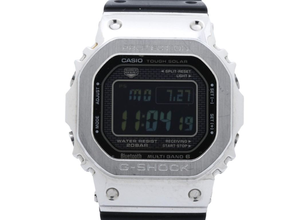 CASIO カシオ 時計 G-SHOCK FULL METAL 5000 SERIES GMW-B5000-1JF ブラック シルバー系 ステンレススチール 樹脂バンド メンズ デジタル 美品
