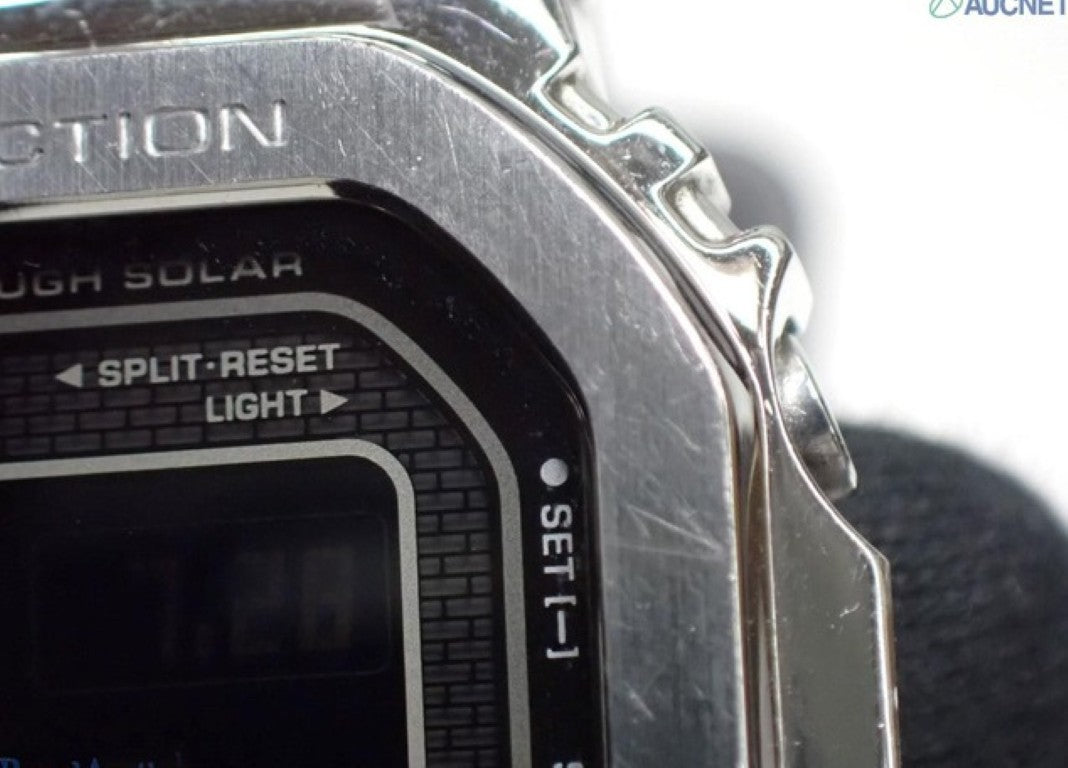CASIO カシオ 時計 G-SHOCK FULL METAL 5000 SERIES GMW-B5000-1JF ブラック シルバー系 ステンレススチール 樹脂バンド メンズ デジタル 美品