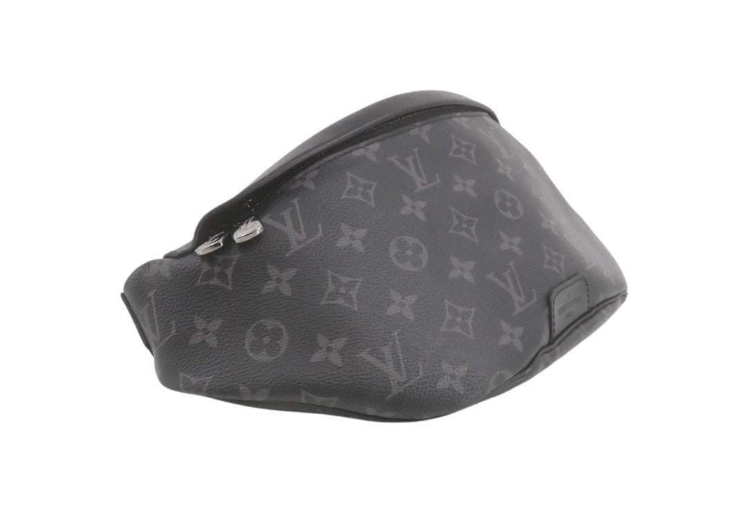 LOUIS VUITTON ルイヴィトン ボディバッグ ディスカバリー バムバッグ M46035 ブラック系 モノグラム エクリプス メンズ シルバー金具 美品