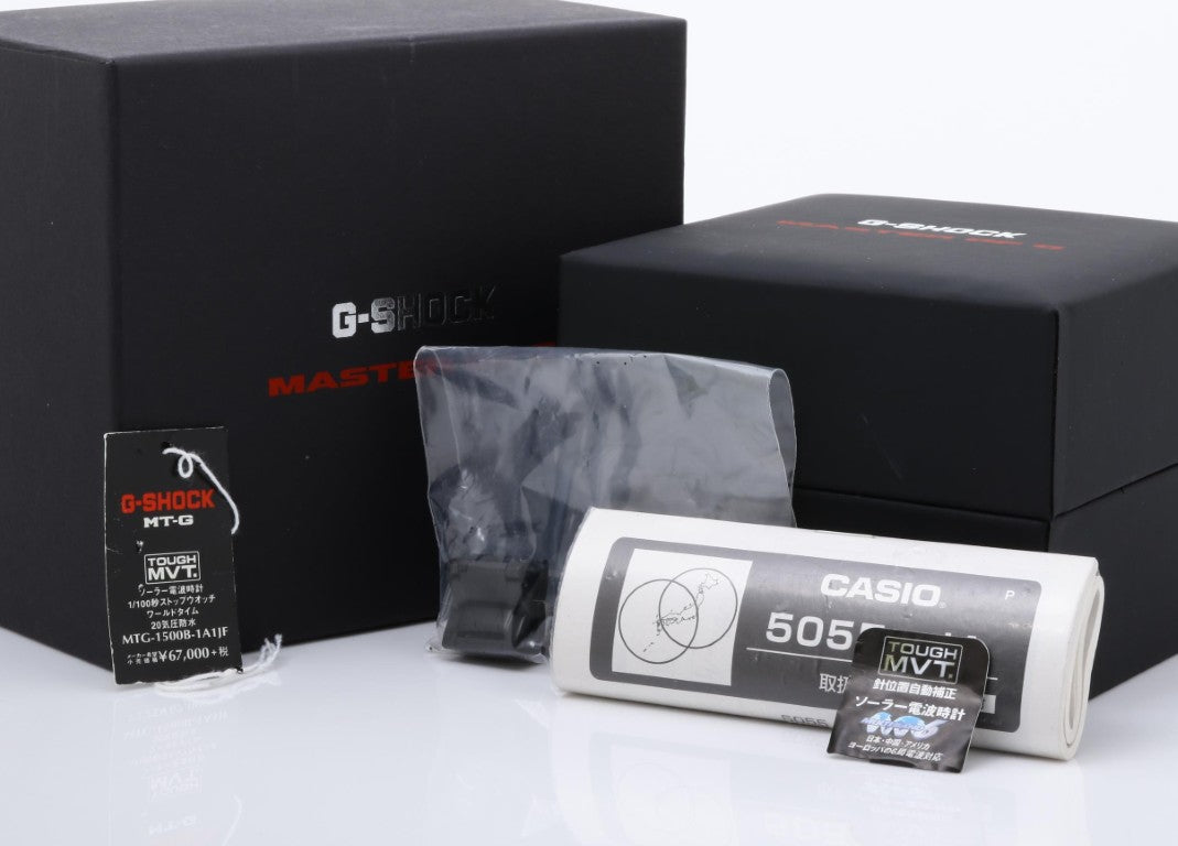 CASIO カシオ 時計 G-SHOCK MTG-1500B-1A1JF ブラック系 ステンレススチール 樹脂 メンズ アナデジ 超美品