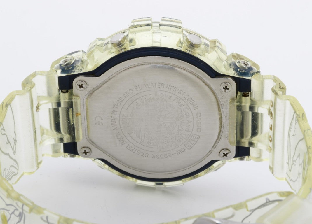 CASIO カシオ 時計 G-SHOCK イルクジ25周年記念モデル Love The Sea And The Earth GW-6903K-7JR ブラック クリア系 樹脂／ステンレススチール 樹脂バンド メンズ デジタル 美品