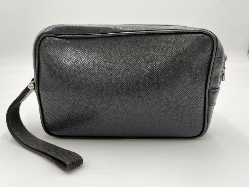 LOUIS VUITTON ルイヴィトン クラッチバッグ カルガ M30812 アルドワーズ（ブラック）系 タイガ メンズ セカンドバッグ シルバー金具