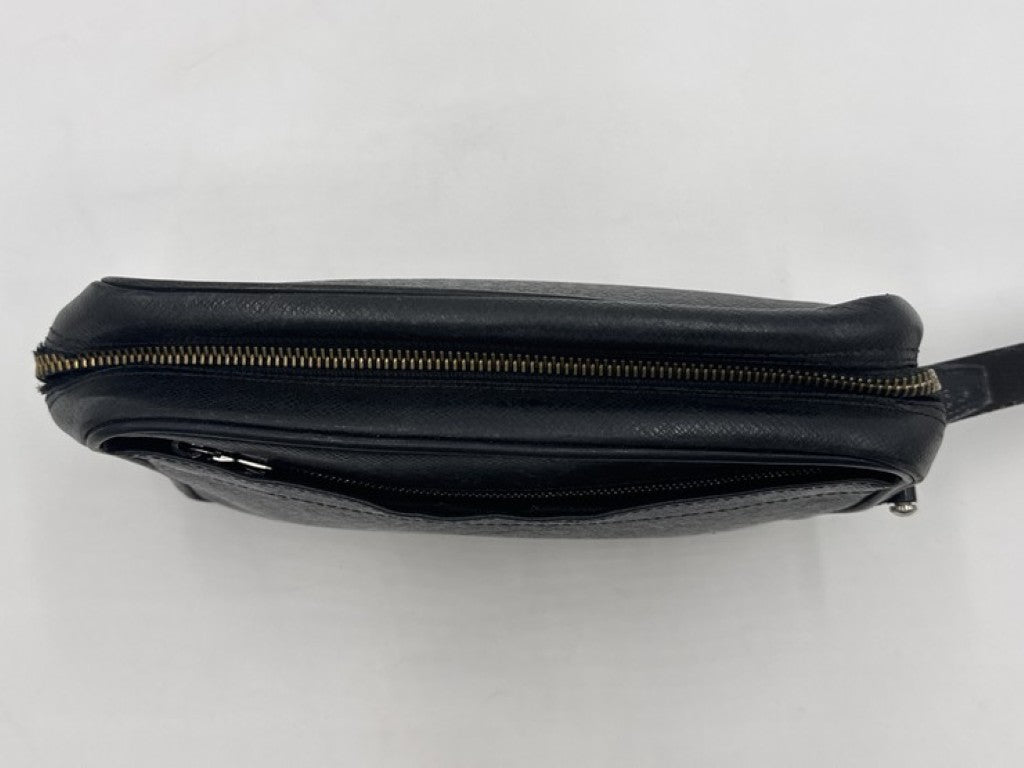 LOUIS VUITTON ルイヴィトン クラッチバッグ カルガ M30812 アルドワーズ（ブラック）系 タイガ メンズ セカンドバッグ シルバー金具
