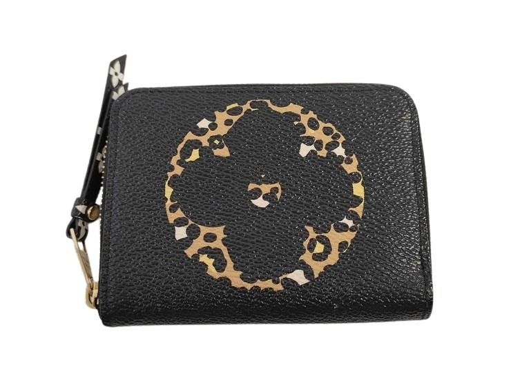 LOUIS VUITTON ルイヴィトン コインケース ジッピーコインパース M67878 ブラッ ブラウン系 モノグラムジャングル レディース ゴールド金具 美品