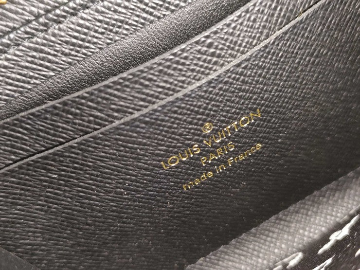 LOUIS VUITTON ルイヴィトン コインケース ジッピーコインパース M67878 ブラッ ブラウン系 モノグラムジャングル レディース ゴールド金具 美品