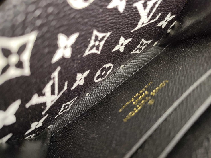 LOUIS VUITTON ルイヴィトン コインケース ジッピーコインパース M67878 ブラッ ブラウン系 モノグラムジャングル レディース ゴールド金具 美品