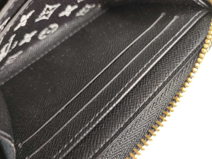 LOUIS VUITTON ルイヴィトン コインケース ジッピーコインパース M67878 ブラッ ブラウン系 モノグラムジャングル レディース ゴールド金具 美品