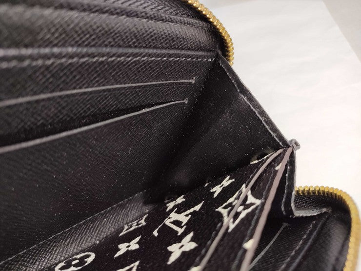 LOUIS VUITTON ルイヴィトン コインケース ジッピーコインパース M67878 ブラッ ブラウン系 モノグラムジャングル レディース ゴールド金具 美品