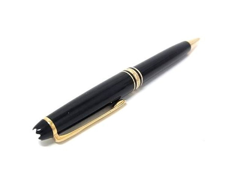 MONTBLANC モンブラン シャープペンシル マイスターシュテュック ブラック ゴールド系 レジン ユニセックス ツイスト式 筆記用具 文房具 美品