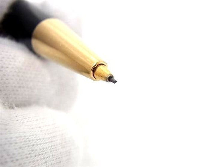 MONTBLANC モンブラン シャープペンシル マイスターシュテュック ブラック ゴールド系 レジン ユニセックス ツイスト式 筆記用具 文房具 美品
