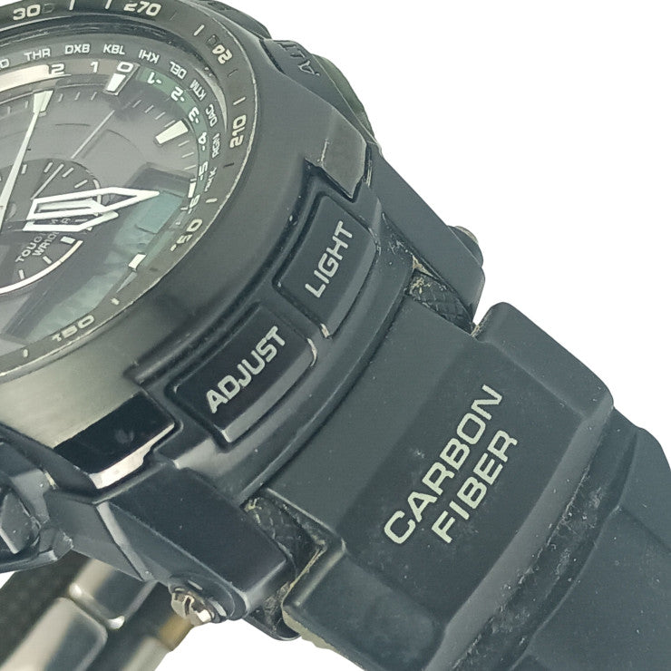 CASIO カシオ 時計 PRO TREK プロトレック PRW-S5100-1JF グレー ブラック系 樹脂 ステンレススチール メンズ アナデジ ソーラー電波 美品