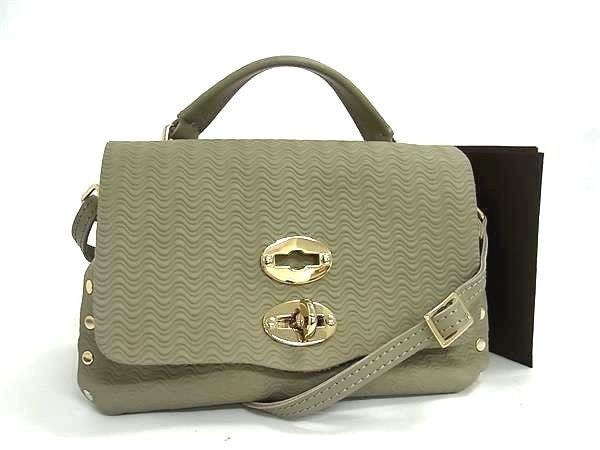 ZANELLATO ザネラート ハンドバッグ ポスティーナ ベイビー ZA30 / 06263 PIETRA(カーキグレージュ系) レザー レディース 2WAY ショルダーバッグ ゴールド金具 新品未使用展示品
