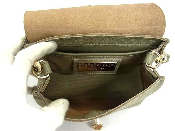 ZANELLATO ザネラート ハンドバッグ ポスティーナ ベイビー ZA30 / 06263 PIETRA(カーキグレージュ系) レザー レディース 2WAY ショルダーバッグ ゴールド金具 新品未使用展示品