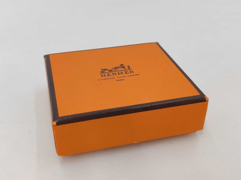 HERMES エルメス ブレスレット ブラウン系 レザー ユニセックス ロング シルバー金具