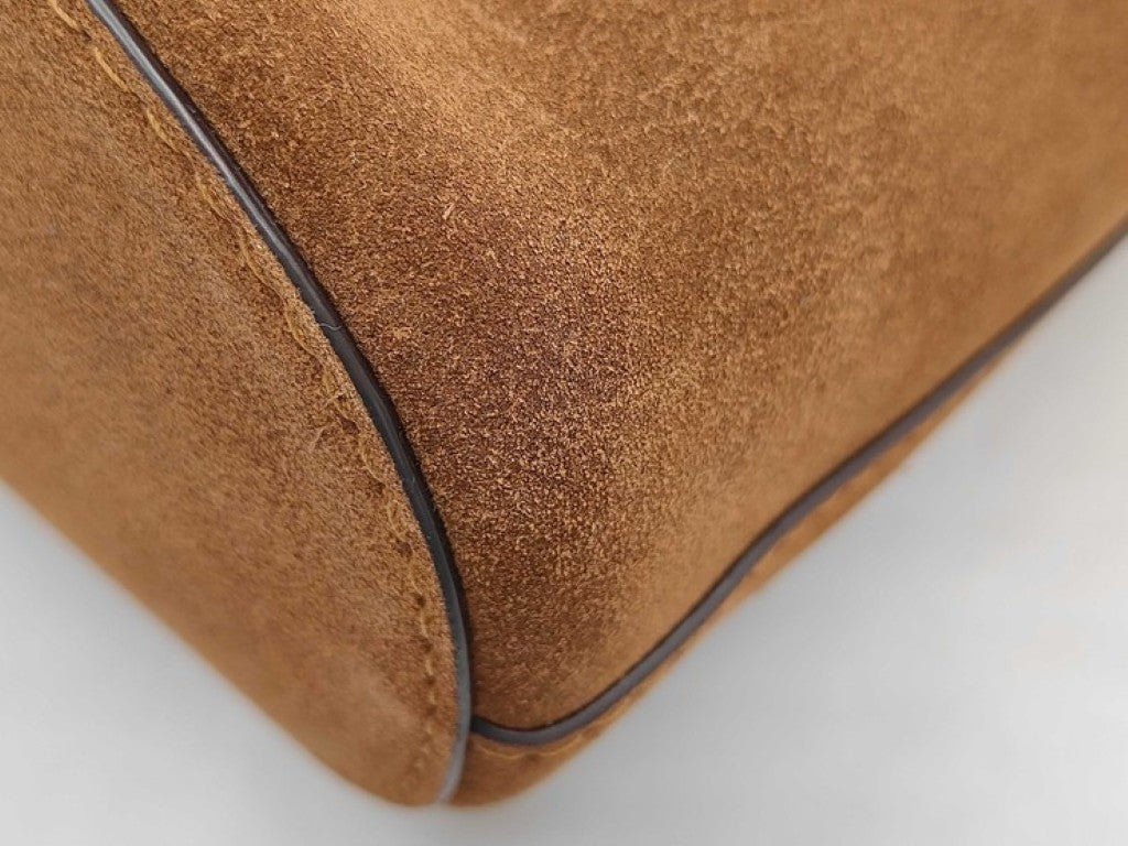 COACH コーチ ショルダーバッグ ブリーカー バケットバッグ CCW84 ブラウン系 スエード レディース 新品未使用展示品