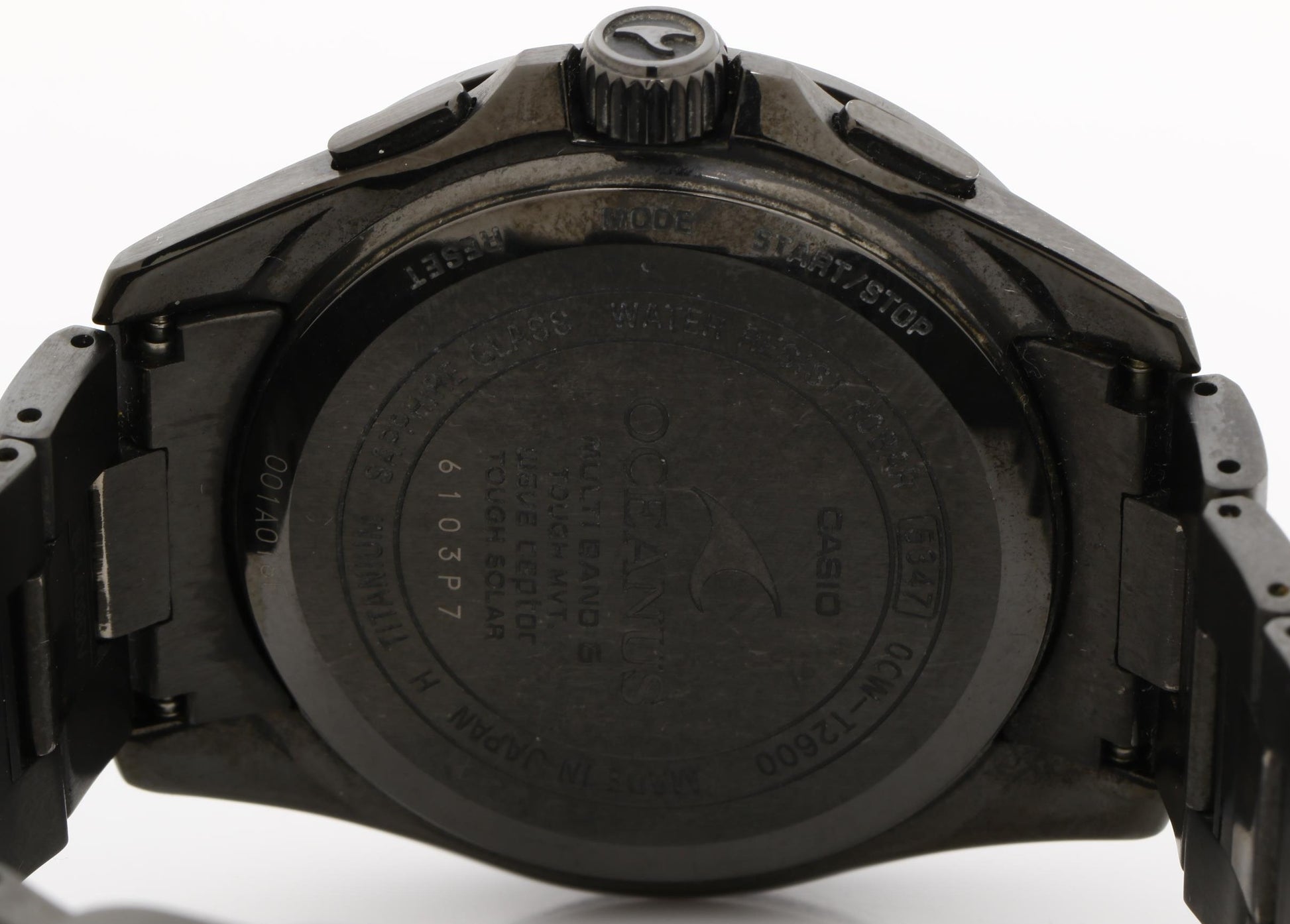 CASIO カシオ 時計 オシアナス Classic Line OCWT2600B1AJF ブラック チタン メンズ 美品