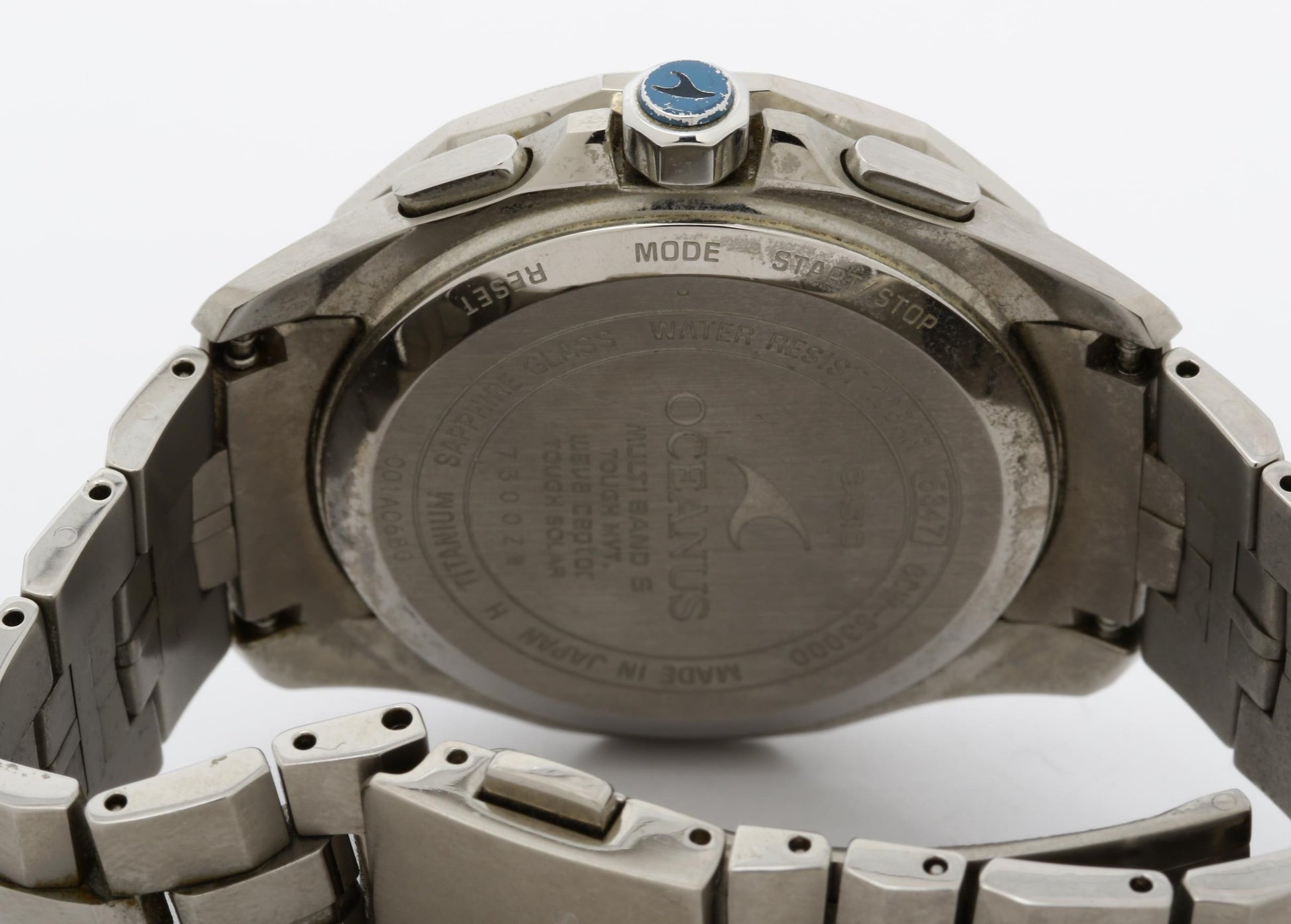 CASIO カシオ 時計 オシアナス マンタ OCWS30001AJF ブラック シルバー チタン メンズ