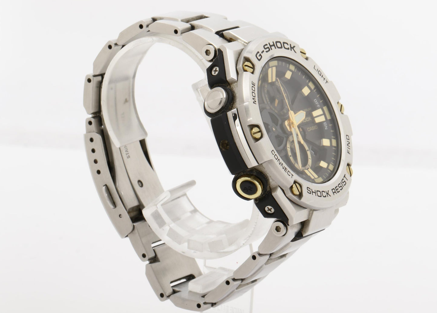 CASIO カシオ 時計 GSHOCK GSTEEL GSTB100 Series GSTB100D1A9JF ブラック シルバー 樹脂／ステンレススチール メンズ