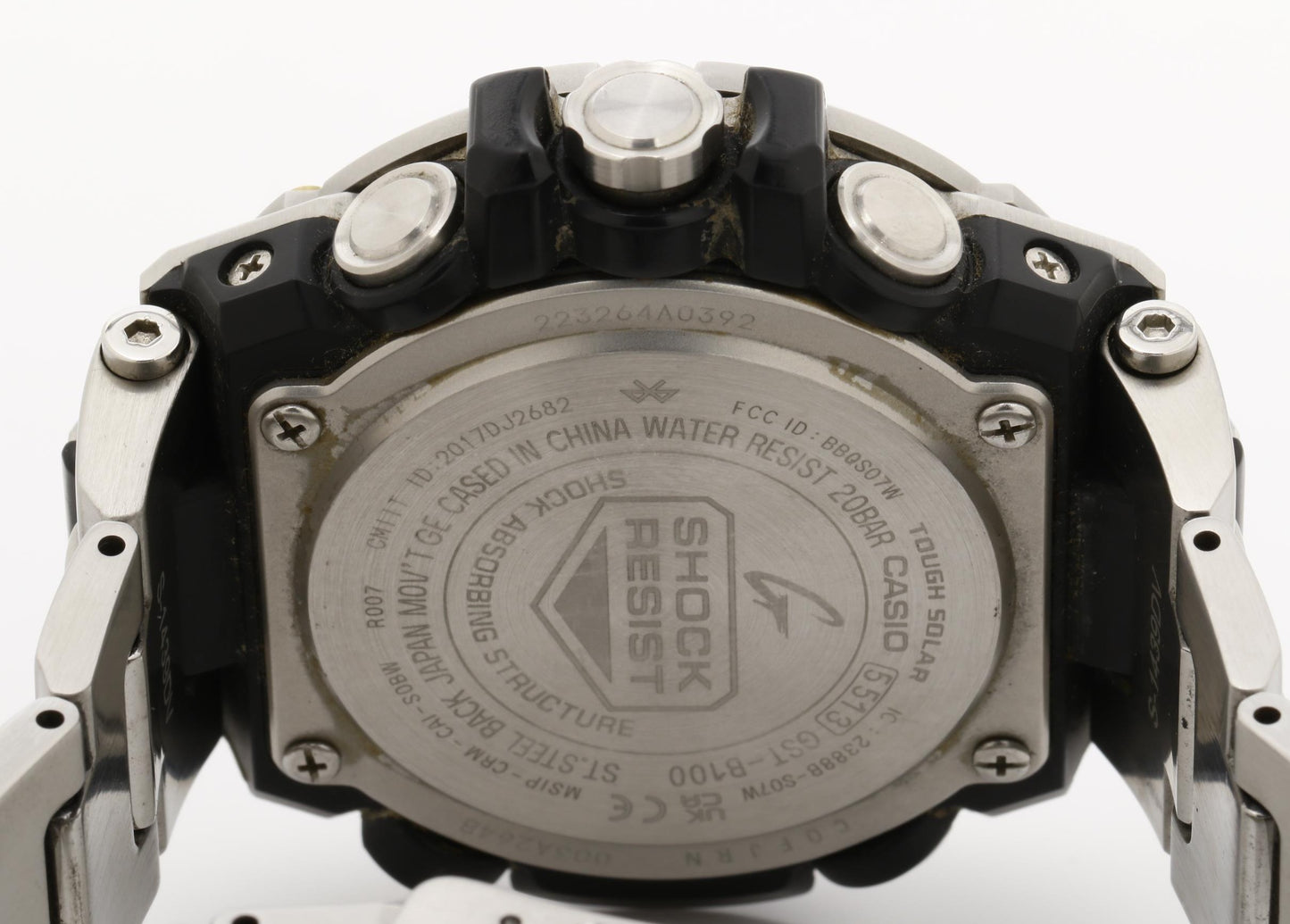 CASIO カシオ 時計 GSHOCK GSTEEL GSTB100 Series GSTB100D1A9JF ブラック シルバー 樹脂／ステンレススチール メンズ