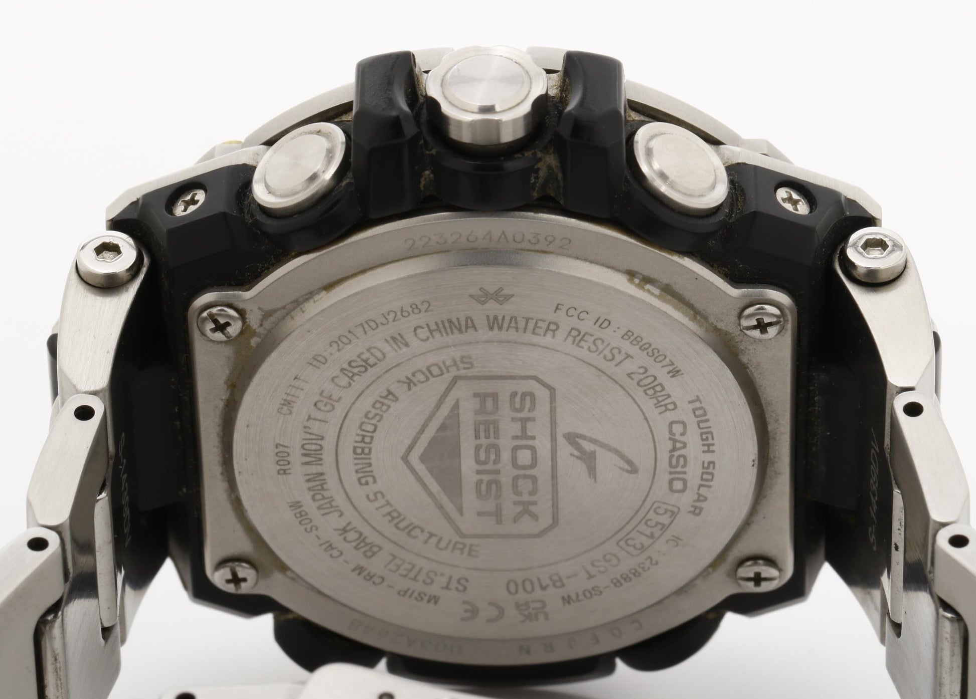 CASIO カシオ 時計 GSHOCK GSTEEL GSTB100 Series GSTB100D1A9JF ブラック シルバー 樹脂／ステンレススチール メンズ