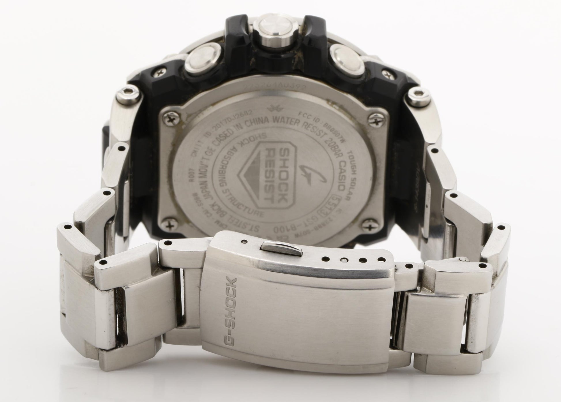 CASIO カシオ 時計 GSHOCK GSTEEL GSTB100 Series GSTB100D1A9JF ブラック シルバー 樹脂／ステンレススチール メンズ