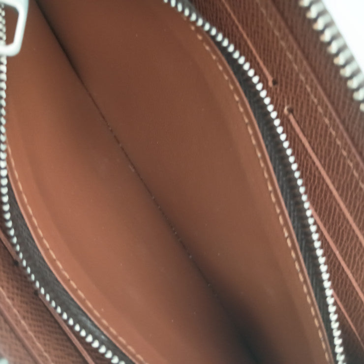 LOUIS VUITTON ルイヴィトン 長財布 フォレスト ジッピーウォレット ホリゾンタル M27226 ブラウン モノグラム ユニセックス ラウンドファスナー アニマル柄 シルバー金具 美品