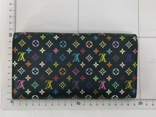 LOUIS VUITTON ルイヴィトン 長財布 ポルト フォイユ サラ M93533 グルナード（ブラック系 マルチカラー） モノグラム マルチカラー レディース 二つ折り ゴールド金具