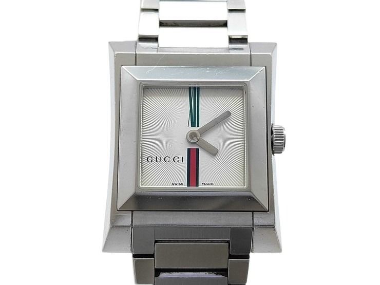 GUCCI グッチ 腕時計 シェリーライン 111L シルバー系 ステンレス レディース ２針 クオーツ 美品