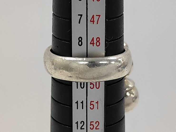 Tiffany&Co. ティファニー 指輪 ボールダングル リング シルバー系 SV925 レディース 約9号 美品