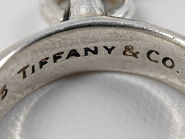 Tiffany&Co. ティファニー 指輪 ボールダングル リング シルバー系 SV925 レディース 約9号 美品