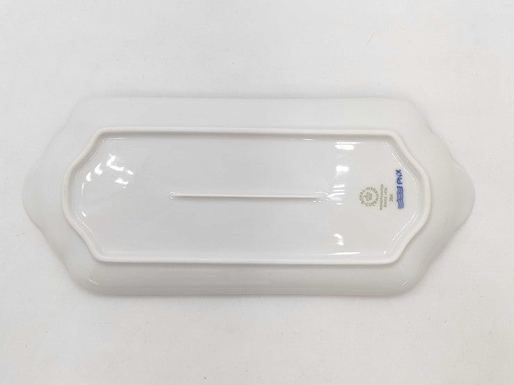 ROYAL COPENHAGEN ロイヤルコペンハーゲン 洋食器 ブルーパルメッテ ブロッサム ロングトレー 28CM ホワイト ブルー系 磁器（ポーセリン） ユニセックス 長皿 盛皿 新品未使用展示品