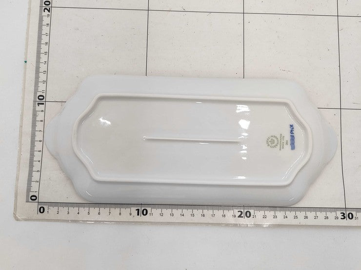 ROYAL COPENHAGEN ロイヤルコペンハーゲン 洋食器 ブルーパルメッテ ブロッサム ロングトレー 28CM ホワイト ブルー系 磁器（ポーセリン） ユニセックス 長皿 盛皿 新品未使用展示品