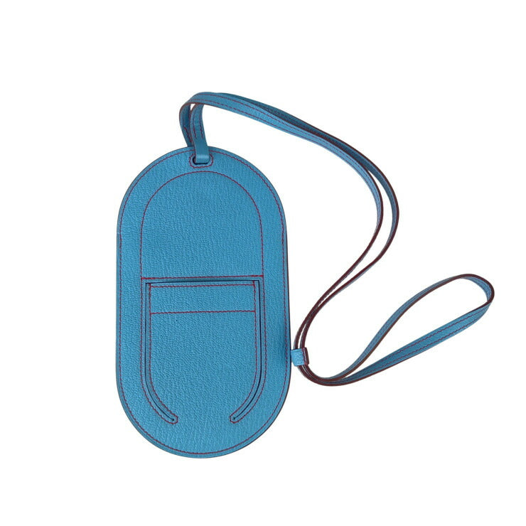 HERMES エルメス スマホショルダー IN THE LOOP TO GO インザループトゥゴー PM 077704CA セレステ（ブルー系） シェーブル ユニセックス スマホケース ポーチ 美品