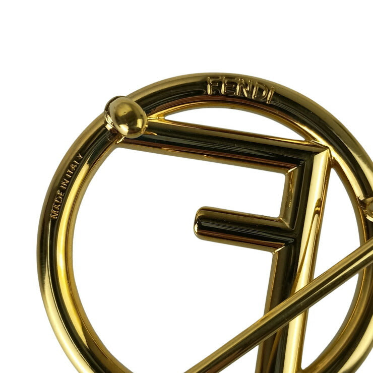 FENDI フェンディ ベルト エフイズ ブラウン系 レザー レディース リバーシブル ゴールド金具 美品