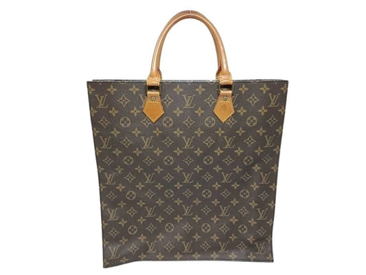 LOUIS VUITTON ルイヴィトン ハンドバッグ サック プラ M51140 ブラウン系 モノグラム ユニセックス トートバッグ 美品