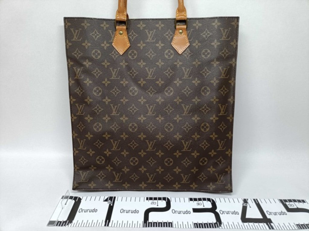 LOUIS VUITTON ルイヴィトン ハンドバッグ サック プラ M51140 ブラウン系 モノグラム ユニセックス トートバッグ 美品