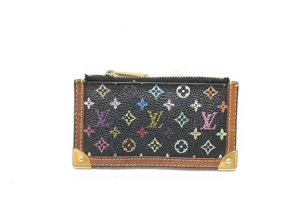 LOUIS VUITTON ルイヴィトン コインケース ポシェットクレ グルナード系 モノグラム マルチカラー レディース ゴールド金具