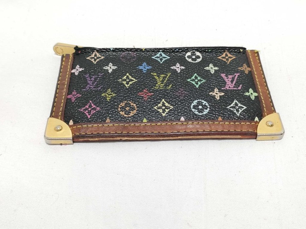 LOUIS VUITTON ルイヴィトン コインケース ポシェットクレ グルナード系 モノグラム マルチカラー レディース ゴールド金具