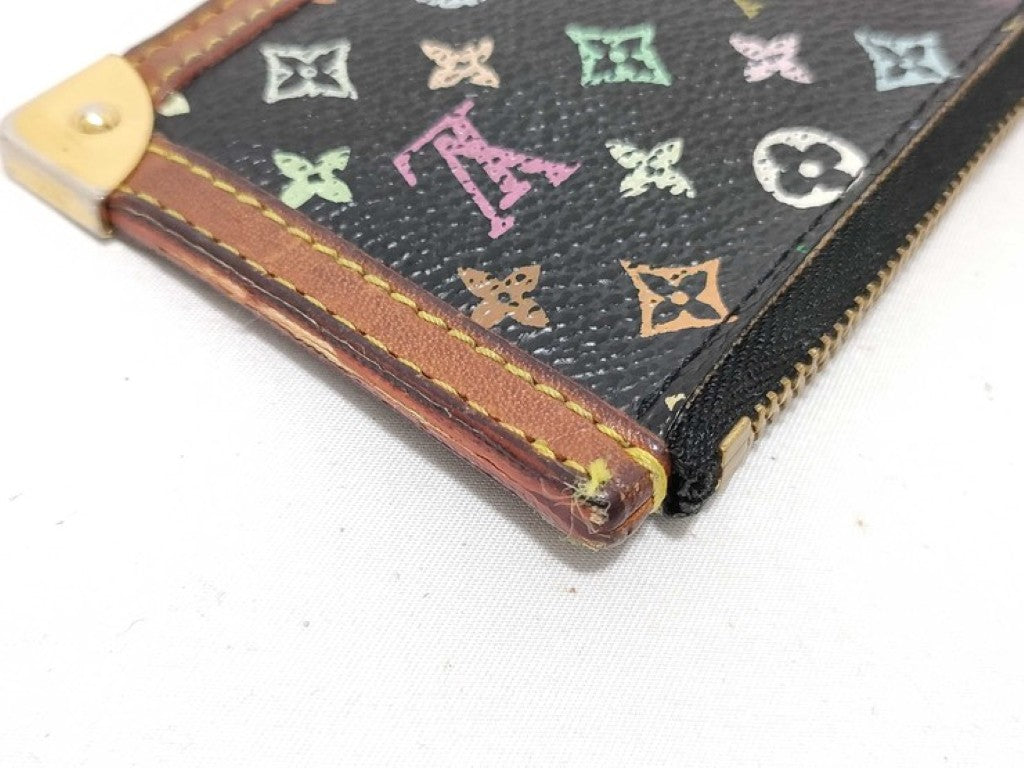 LOUIS VUITTON ルイヴィトン コインケース ポシェットクレ グルナード系 モノグラム マルチカラー レディース ゴールド金具