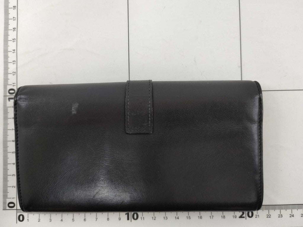 Saint Laurent サンローラン 長財布 Yライン 314995 ブラウン系 レザー レディース 二つ折り ゴールド金具 美品