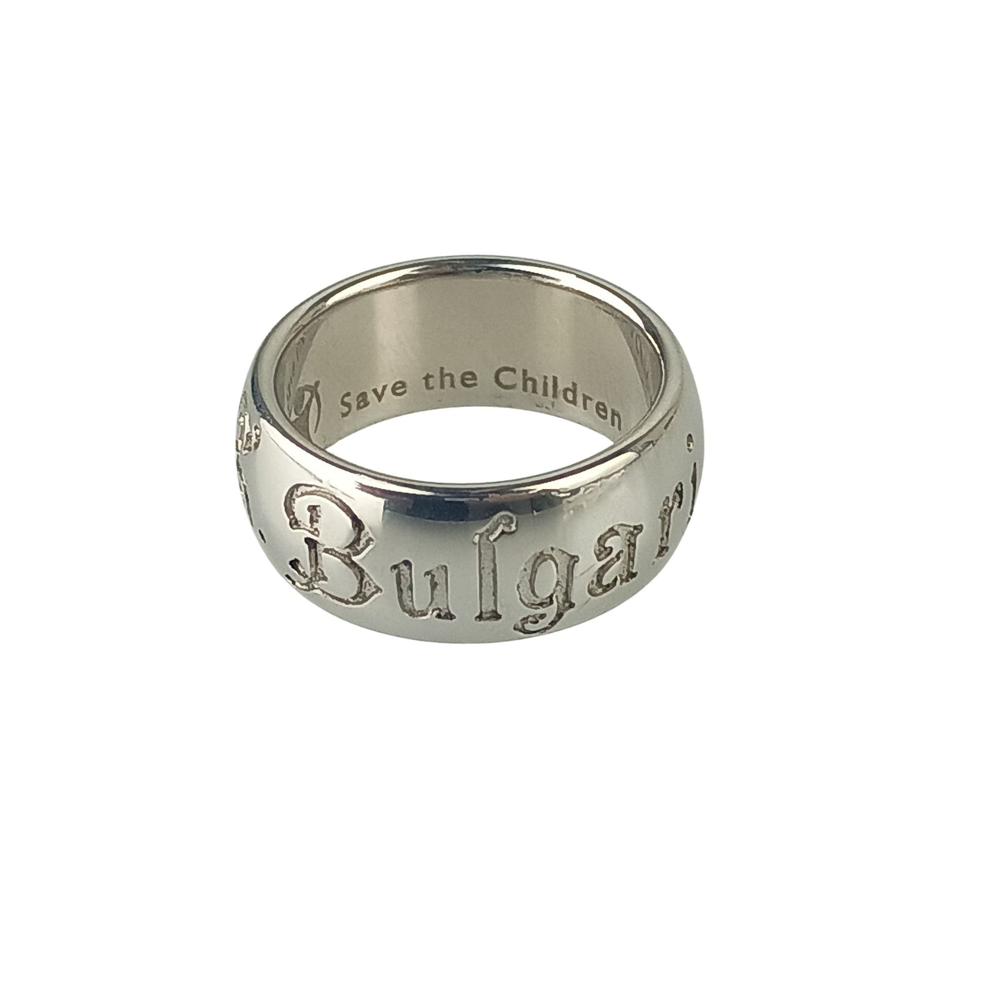 BVLGARI ブルガリ 指輪 セーブザチルドレン シルバー系 SV925 ユニセックス ＃51 ソティリオ 超美品