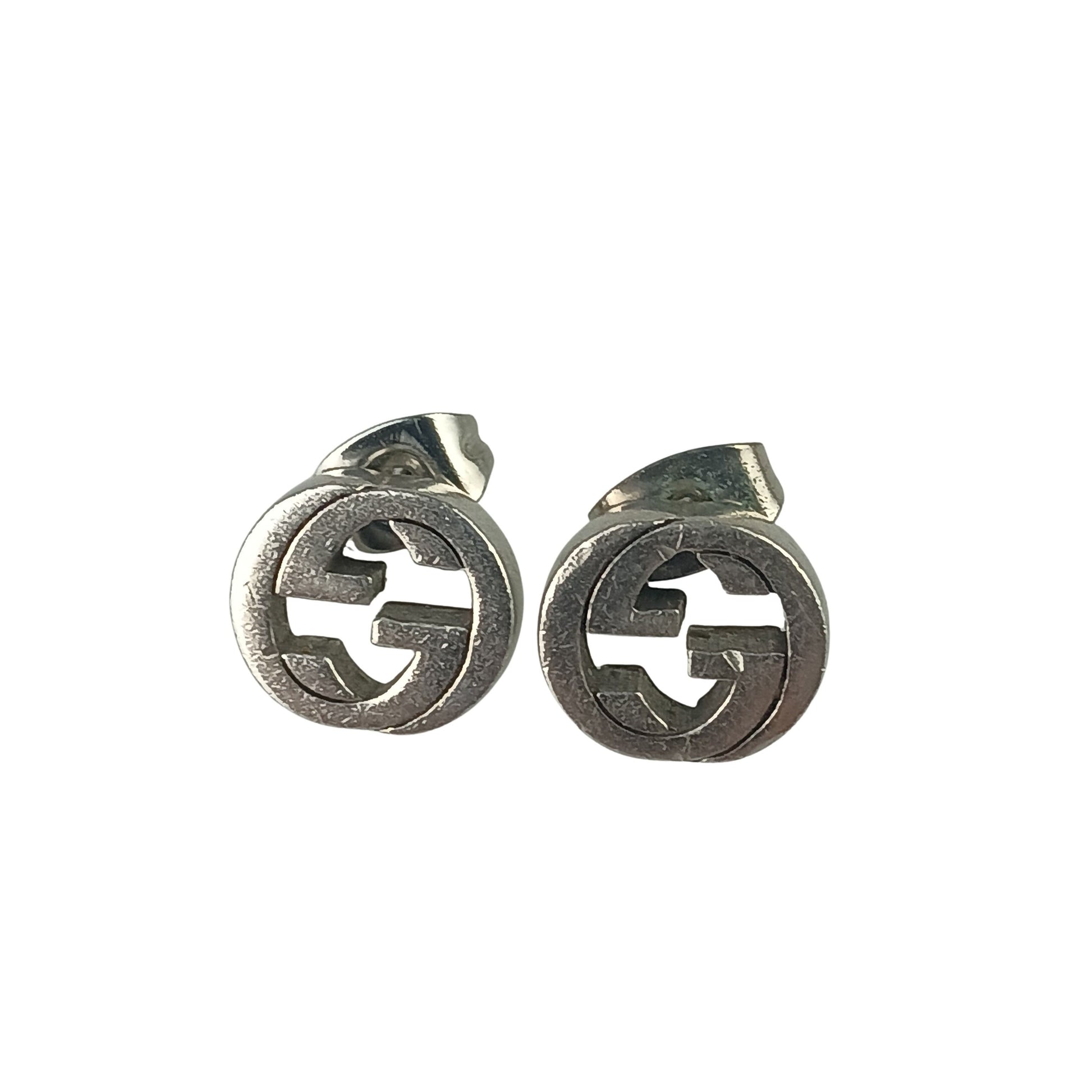 GUCCI グッチ ピアス インターロッキングG シルバー系 Ag925 レディース 美品
