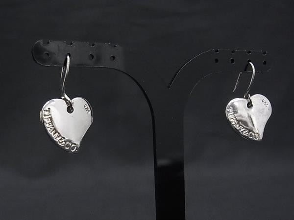 TIFFANY＆Co ティファニー ピアス カーブドハート シルバー系 SV925 レディース 美品