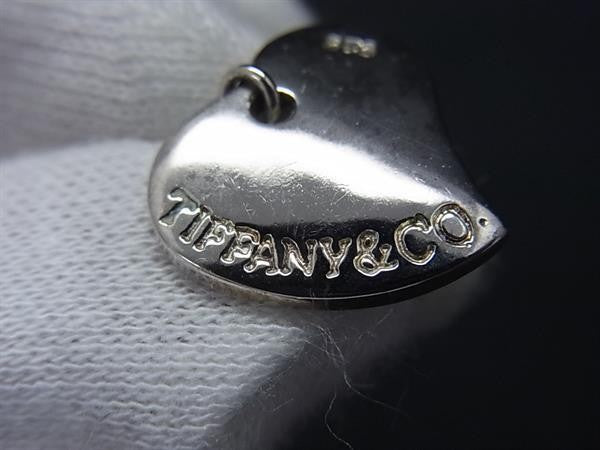 TIFFANY＆Co ティファニー ピアス カーブドハート シルバー系 SV925 レディース 美品