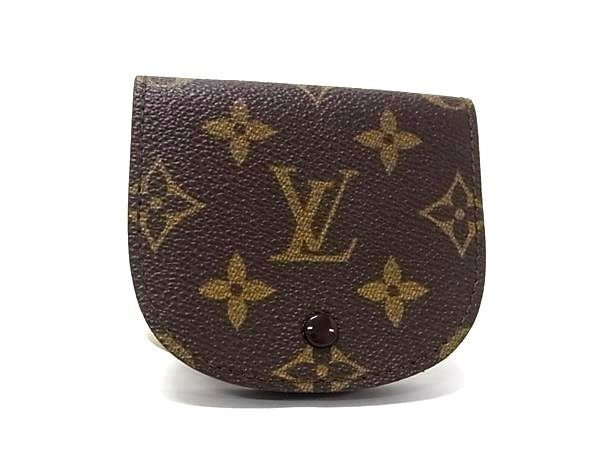 LOUIS VUITTON ルイヴィトン コインケース モノグラム ポルトモネ グゼ M61970 ブラウン系 PVC レザー ユニセックス 小銭入れ 美品