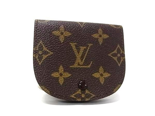 LOUIS VUITTON ルイヴィトン コインケース モノグラム ポルトモネ グゼ M61970 ブラウン系 PVC レザー ユニセックス 小銭入れ 美品